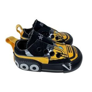 Converse All Star‎ Construction Truck Low Top Sneakers Toddler 3 Yellow Black
